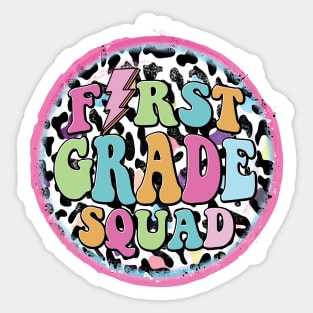 First Grade Squad Sticker